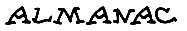 Almanac of the Apprentice font preview